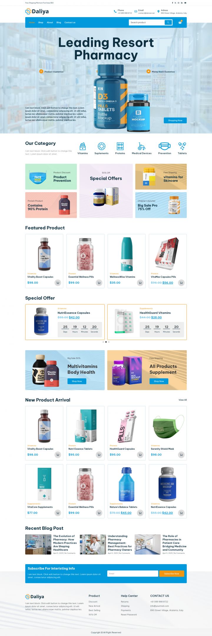 WordPress шаблон ThemeForest Daliya