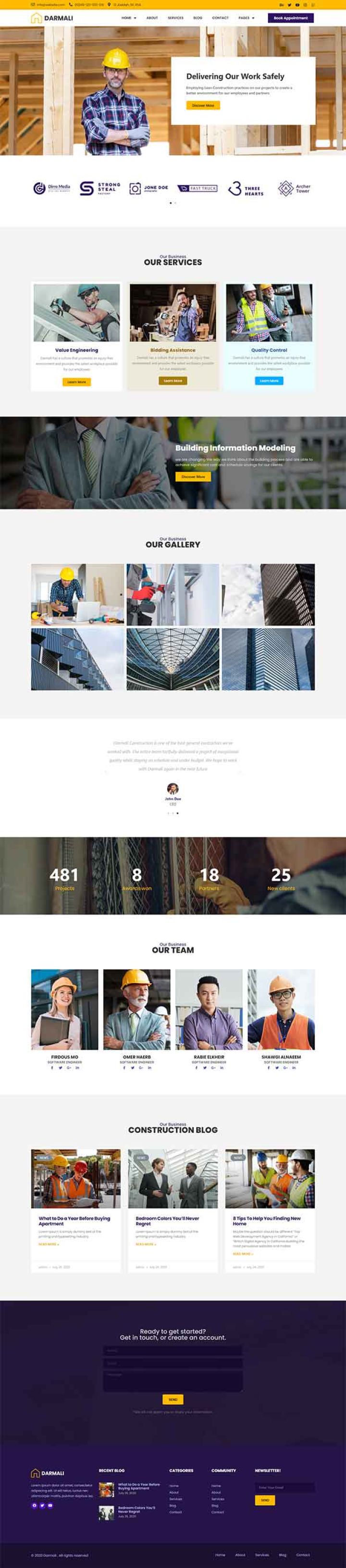 WordPress шаблон ThemeForest Darmali