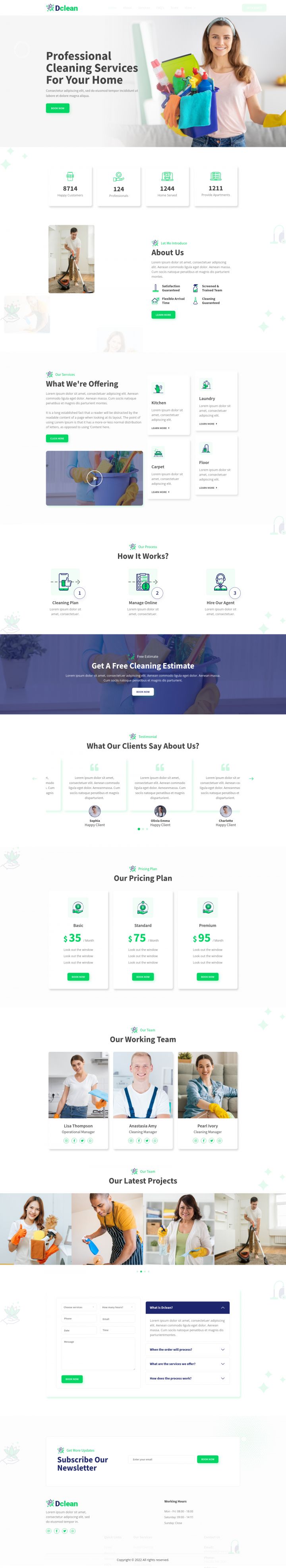 WordPress шаблон ThemeForest Dclean