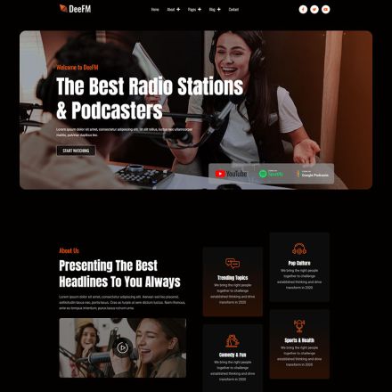 ThemeForest DeeFM