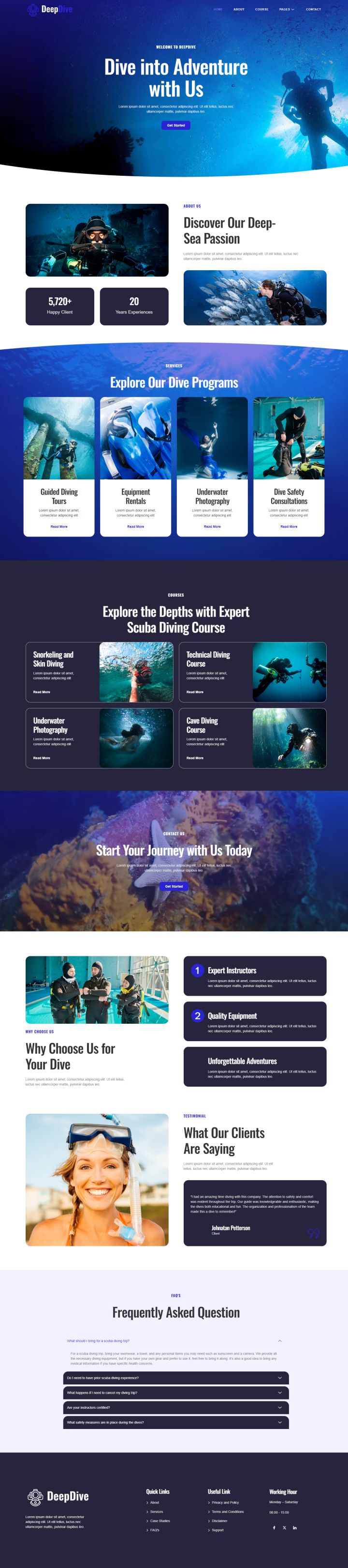 WordPress шаблон ThemeForest Deepdive