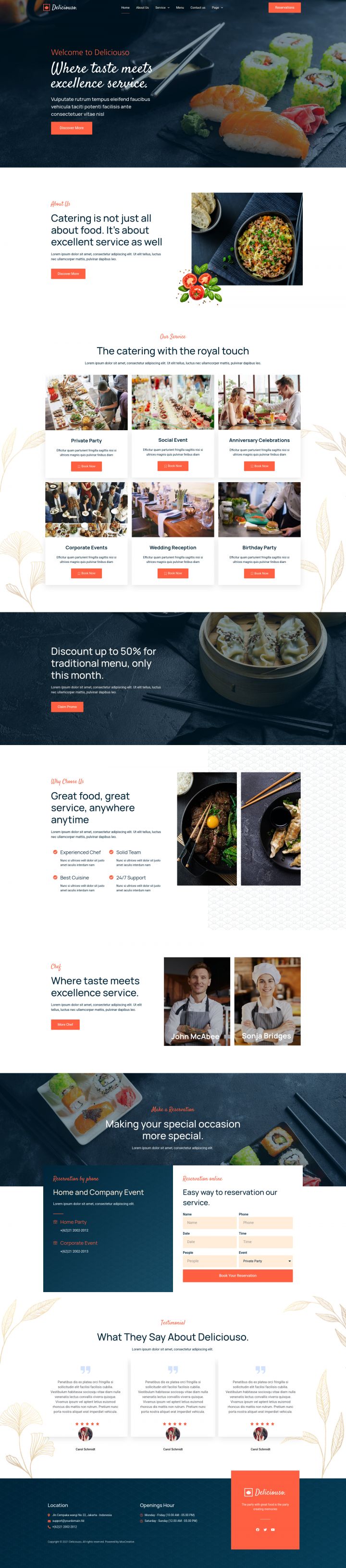 WordPress шаблон ThemeForest Deliciouso