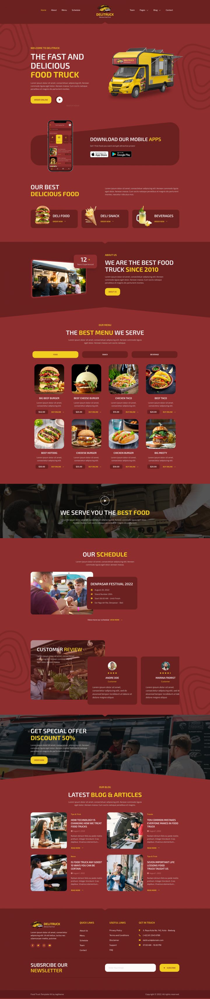 WordPress шаблон ThemeForest Delitruck