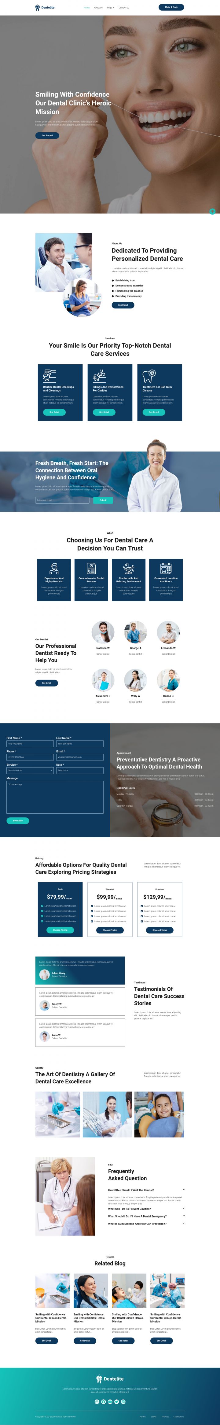 WordPress шаблон ThemeForest Dentelite