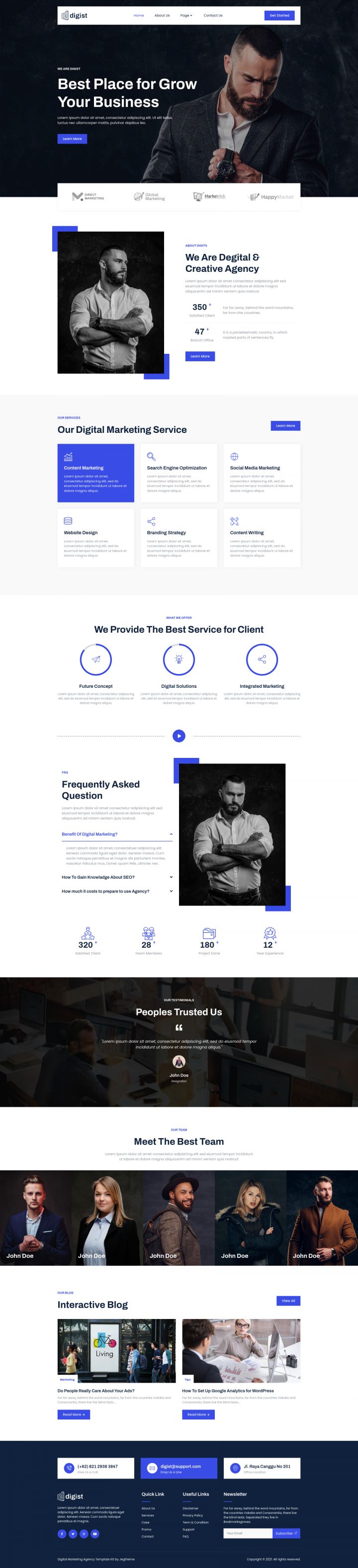 WordPress шаблон ThemeForest Digist