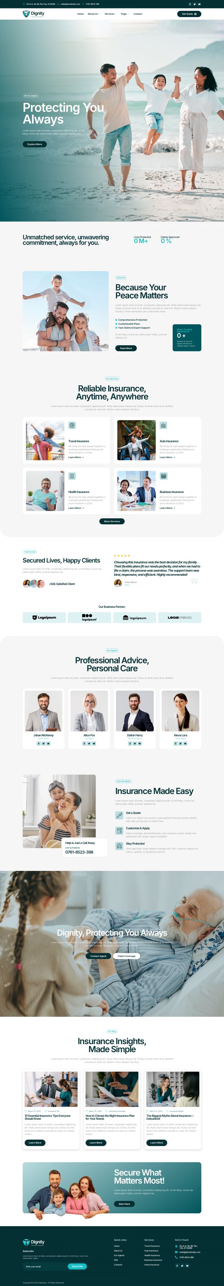 WordPress шаблон ThemeForest Dignity