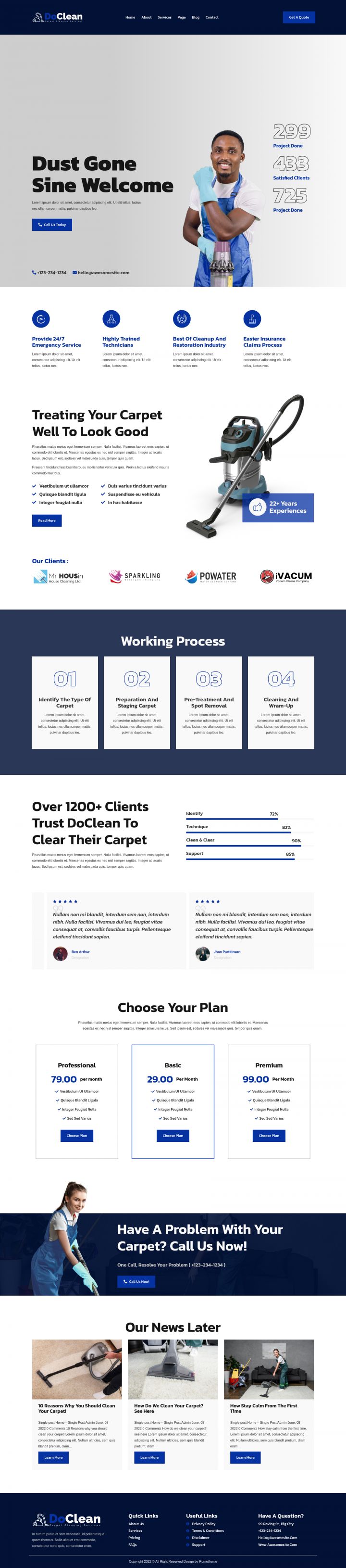 WordPress шаблон ThemeForest Doclean