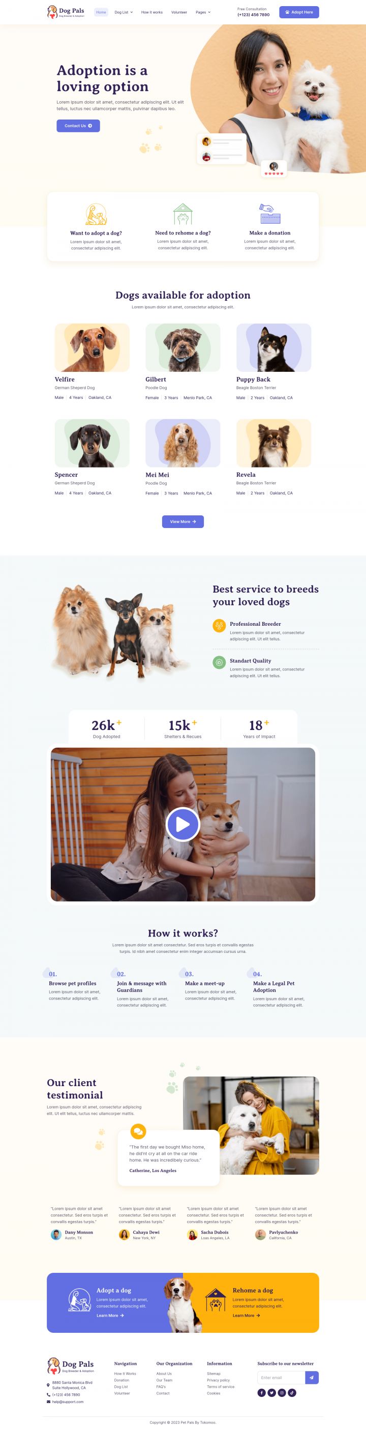 WordPress шаблон ThemeForest Dog Pals