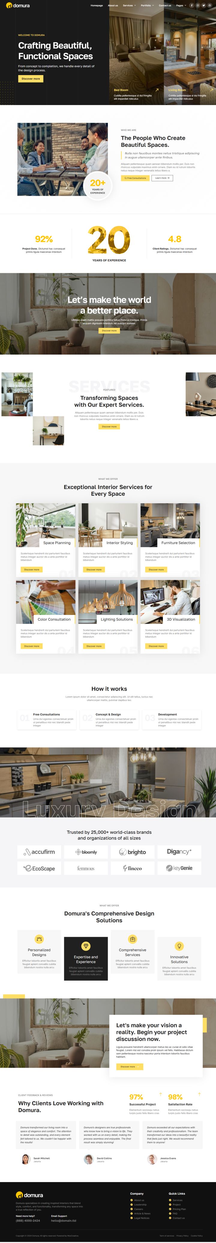 WordPress шаблон ThemeForest Domura