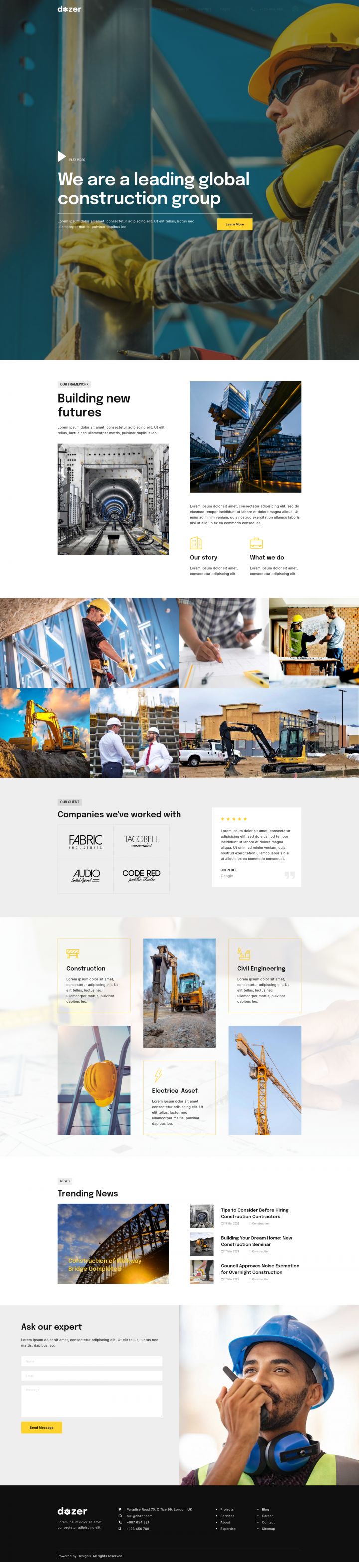 WordPress шаблон ThemeForest Dozer