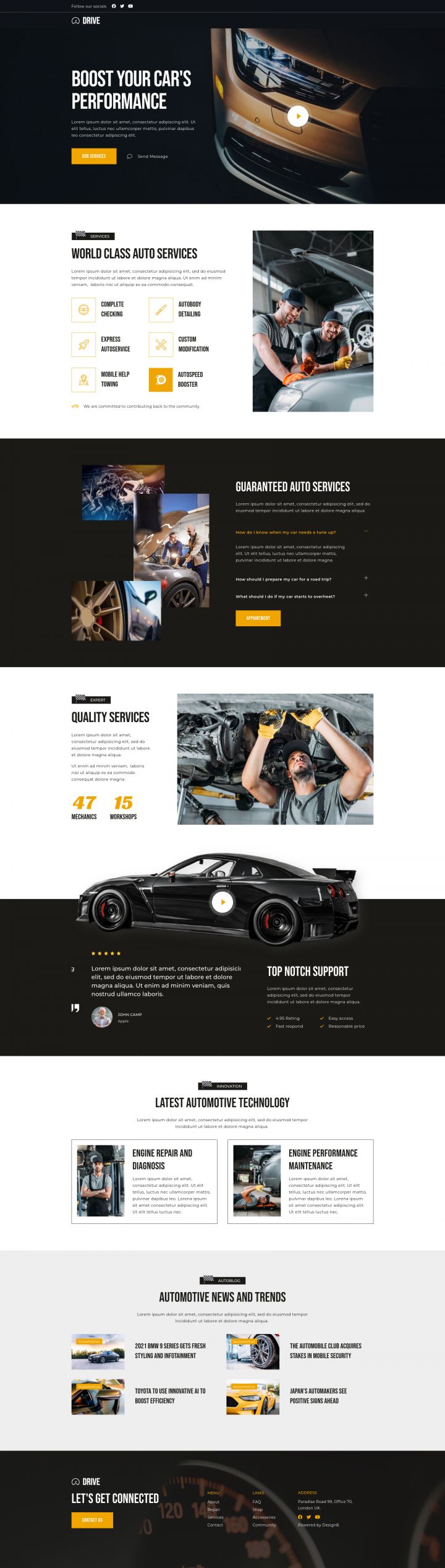 WordPress шаблон ThemeForest Drive