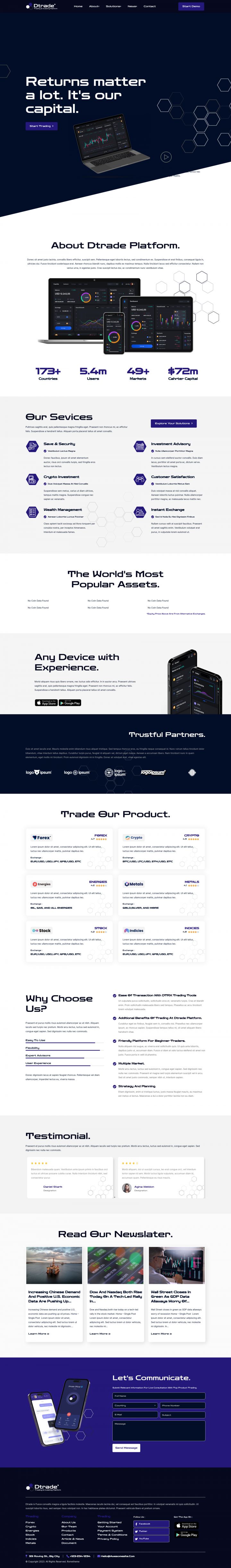 WordPress шаблон ThemeForest Dtrade