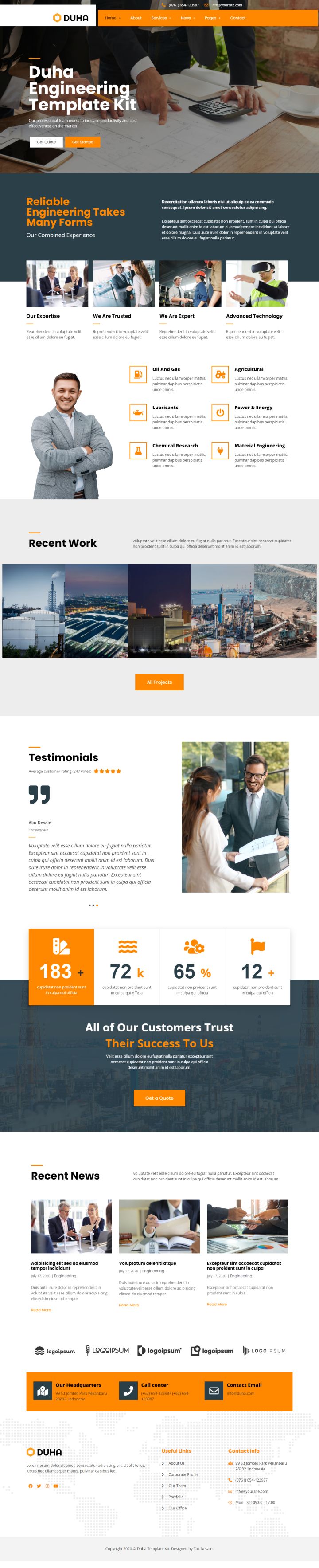 WordPress шаблон ThemeForest Duha