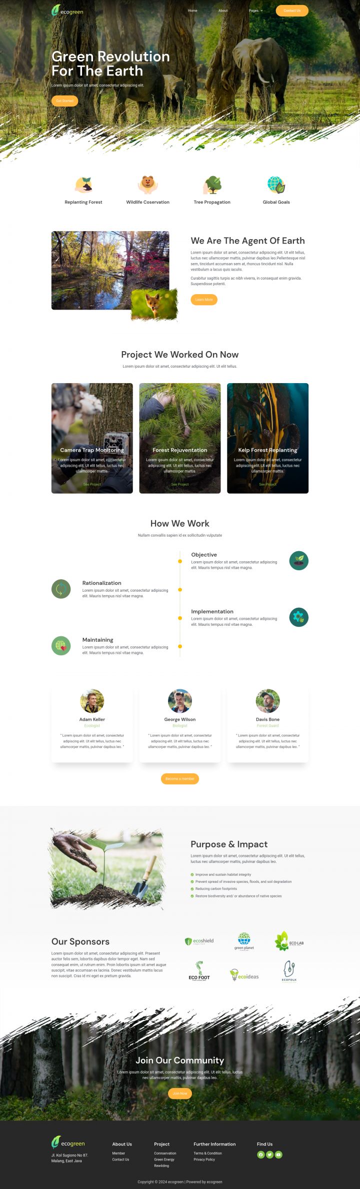 WordPress шаблон ThemeForest Ecogreen