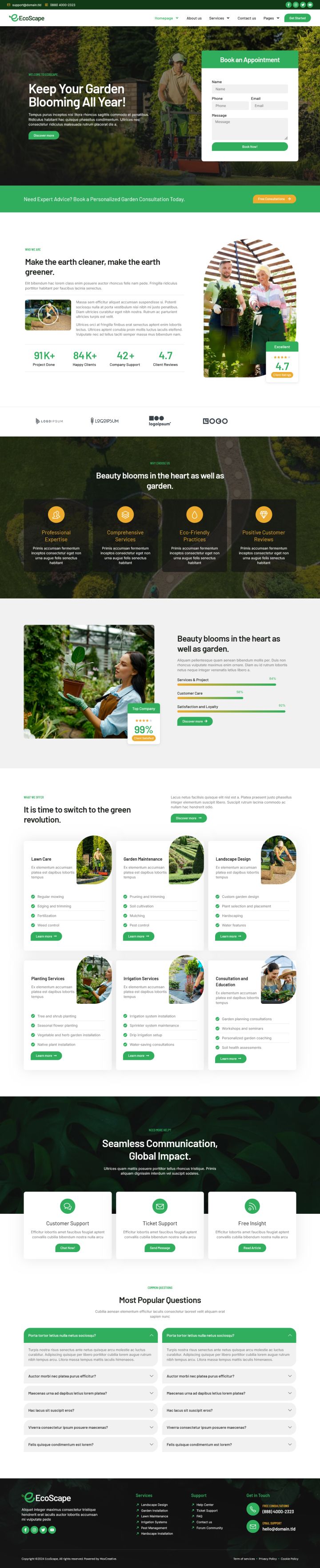 WordPress шаблон ThemeForest EcoScape