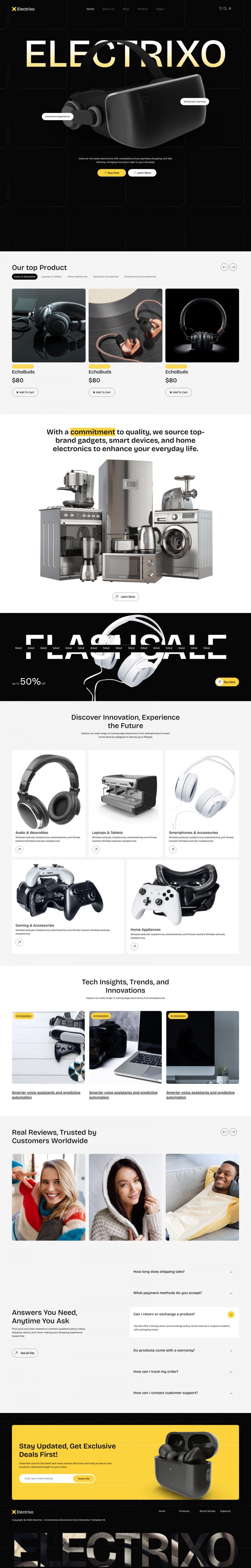 WordPress шаблон ThemeForest Electrixo