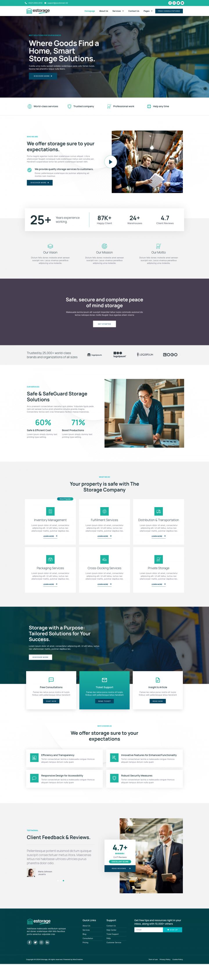 WordPress шаблон ThemeForest Estorage