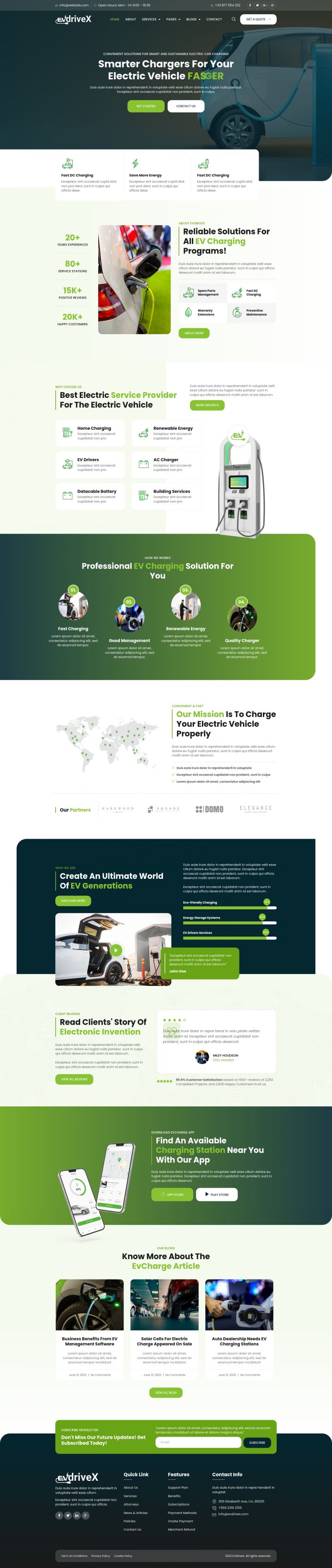 WordPress шаблон ThemeForest EVdriveX