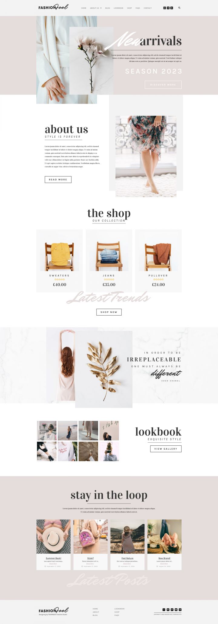 WordPress шаблон ThemeForest Fashion Feel