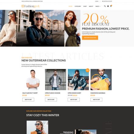 ThemeForest Fashion Geek