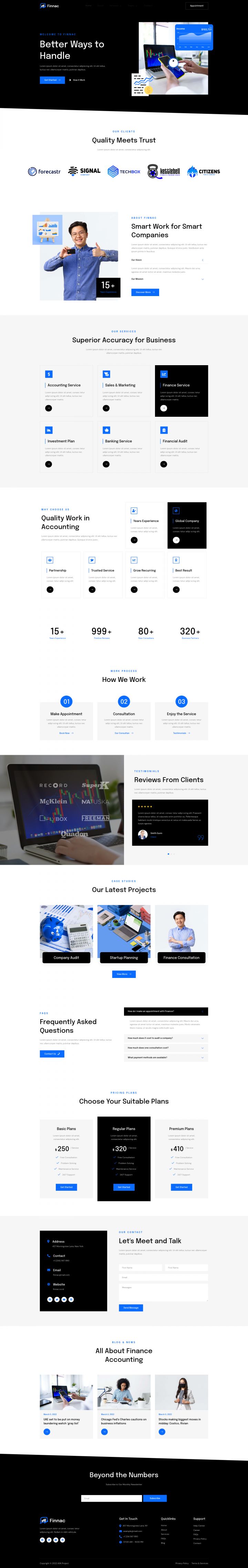 WordPress шаблон ThemeForest Finnac