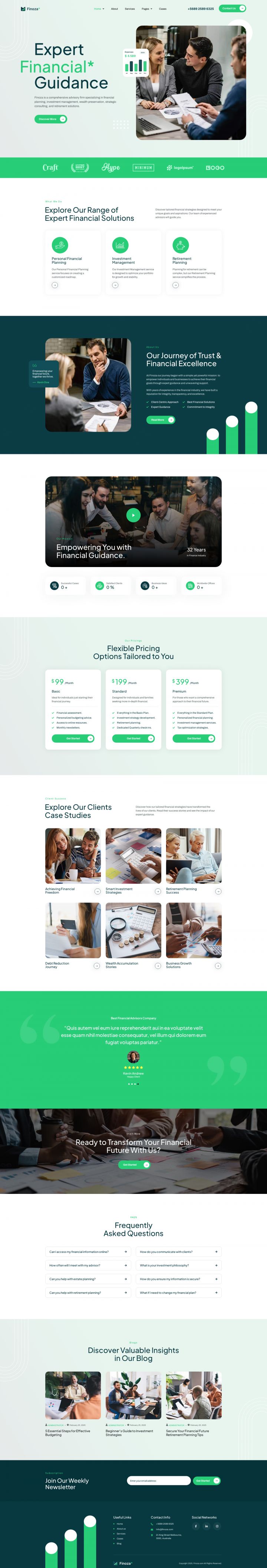 WordPress шаблон ThemeForest Finoza