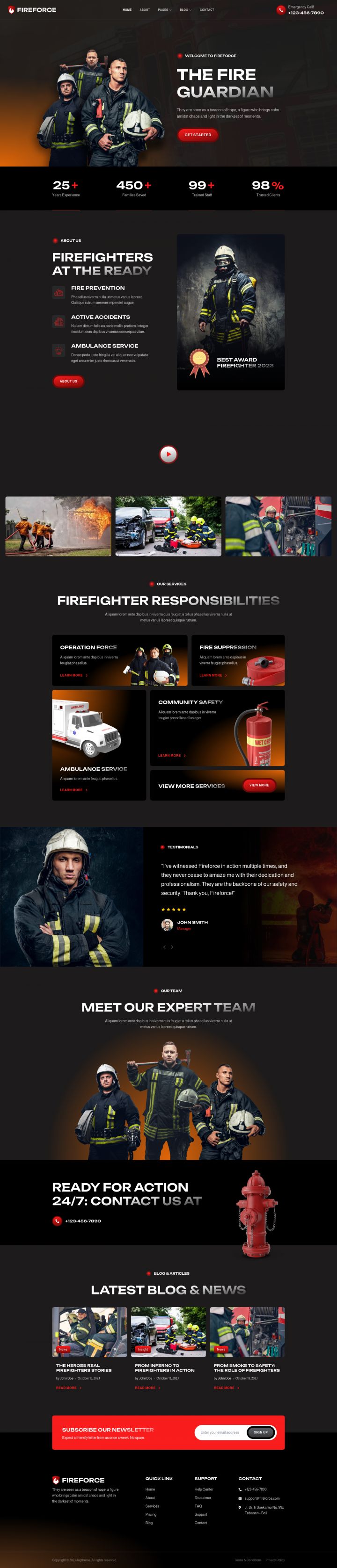 WordPress шаблон ThemeForest Fireforce