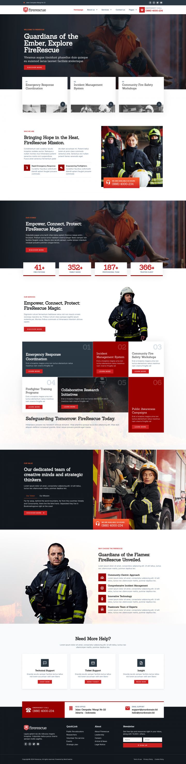 WordPress шаблон ThemeForest FireRescue