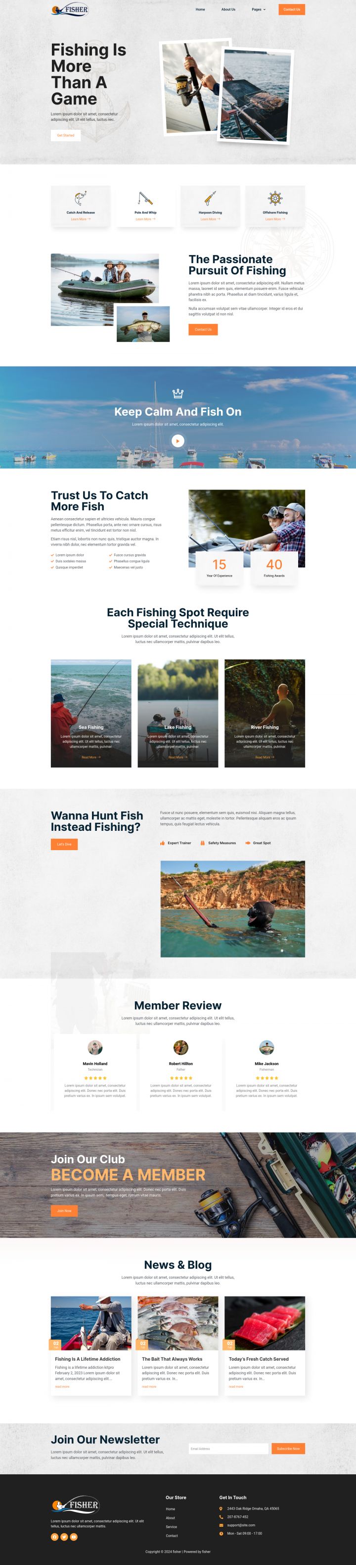 WordPress шаблон ThemeForest Fisher