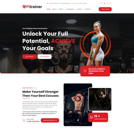 ThemeForest Fitrainer