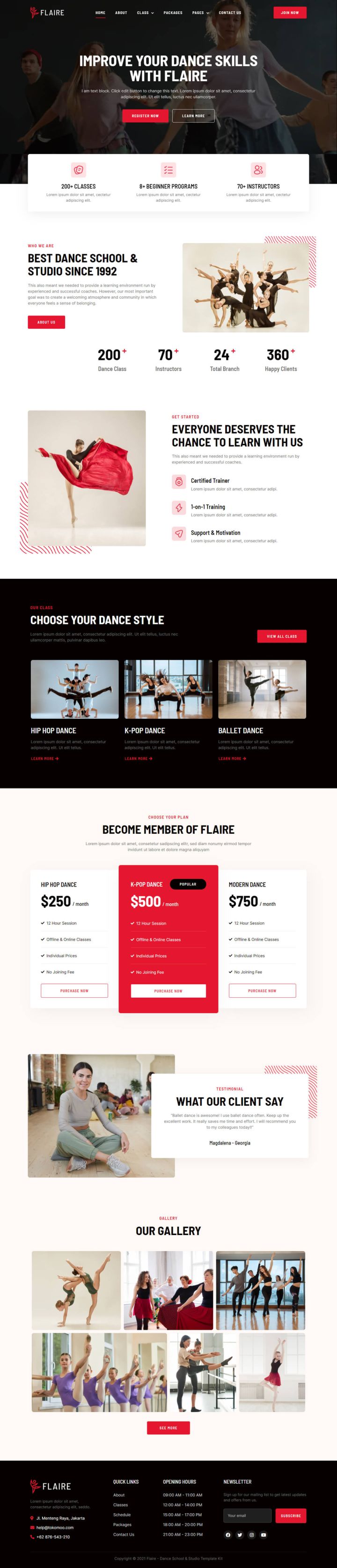 WordPress шаблон ThemeForest Flaire