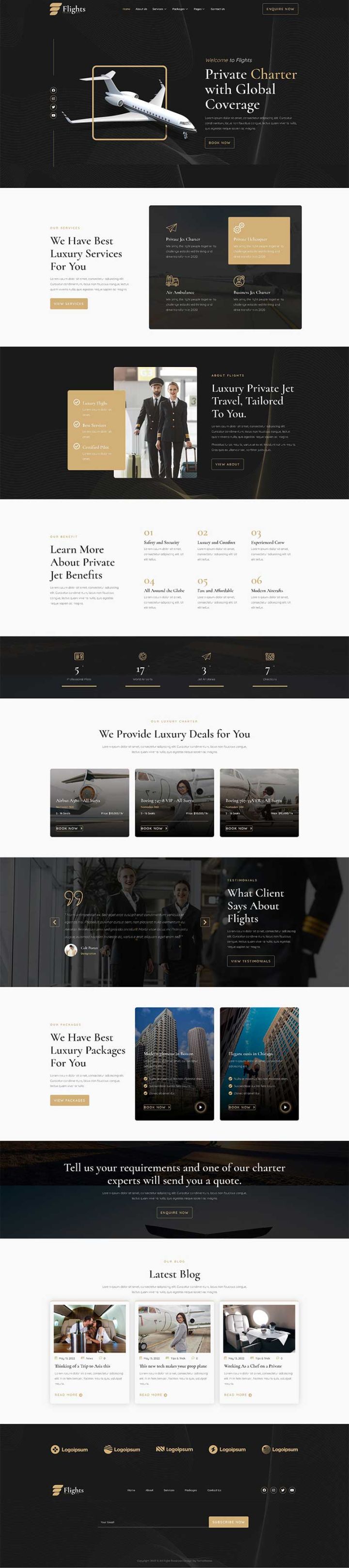 WordPress шаблон ThemeForest Flights