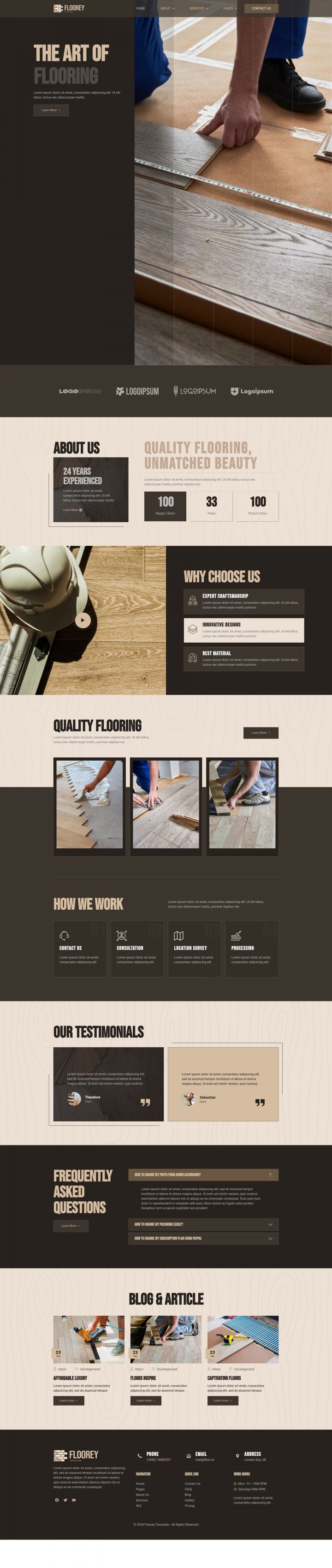 WordPress шаблон ThemeForest Floorey