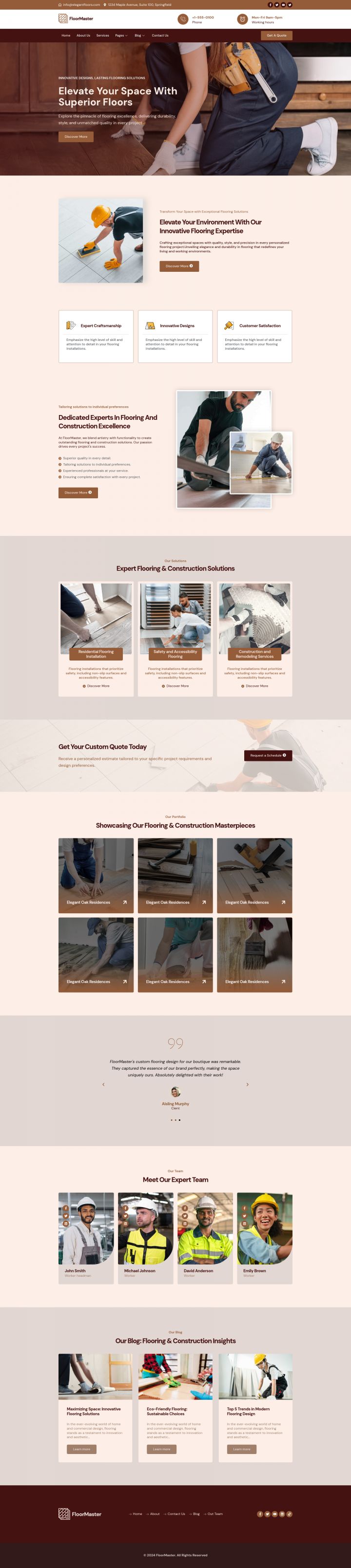 WordPress шаблон ThemeForest FloorMaster