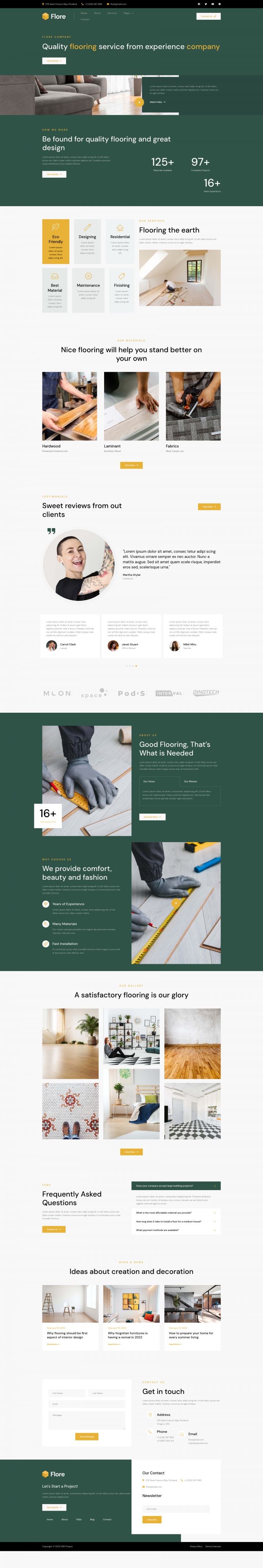 WordPress шаблон ThemeForest Flore