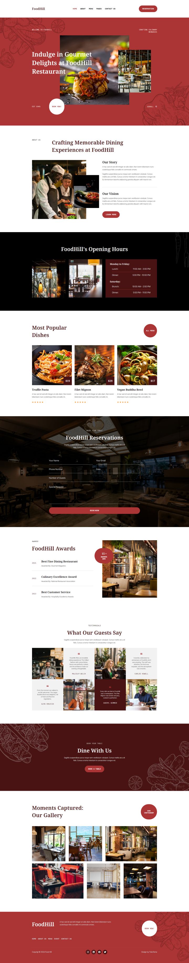 WordPress шаблон ThemeForest FoodHill