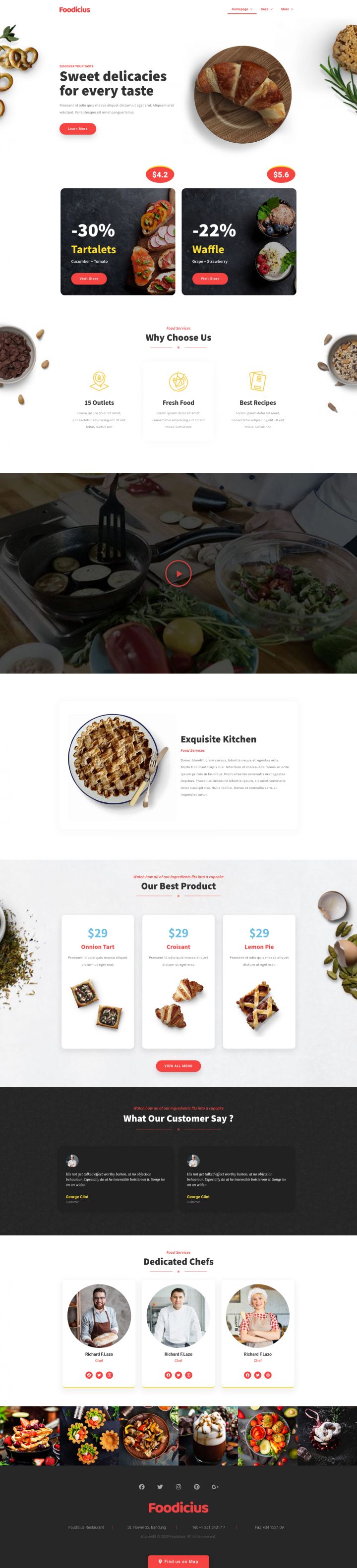 WordPress шаблон ThemeForest Fooditi