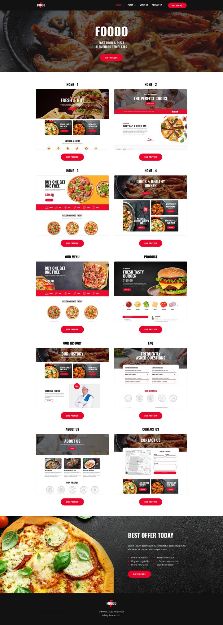 WordPress шаблон ThemeForest Foodo