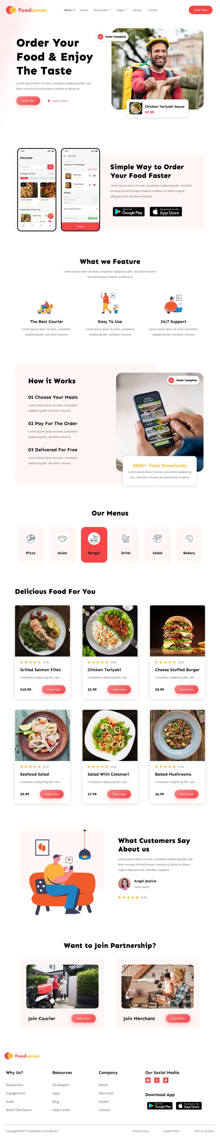 WordPress шаблон ThemeForest FoodSense