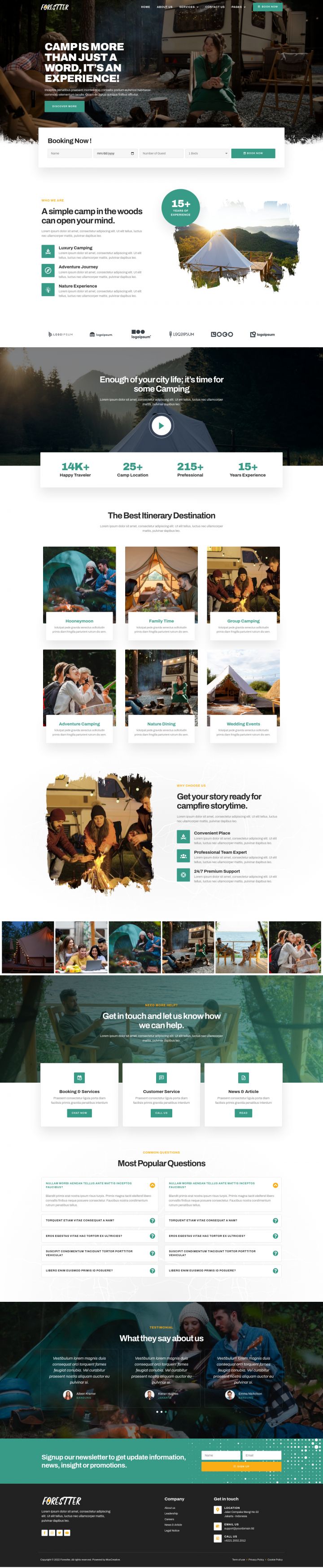 WordPress шаблон ThemeForest Forestter