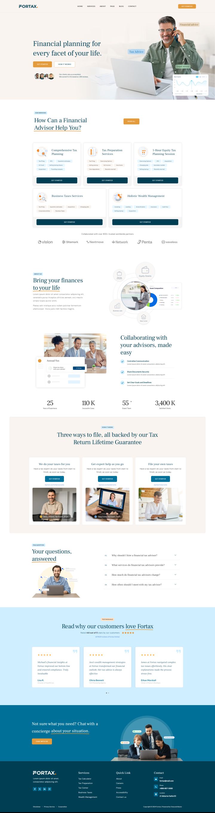 WordPress шаблон ThemeForest Fortax