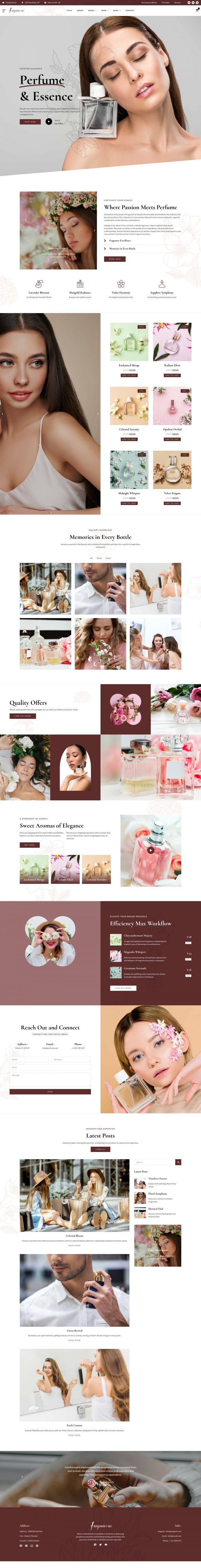 WordPress шаблон ThemeForest Fragrancerie