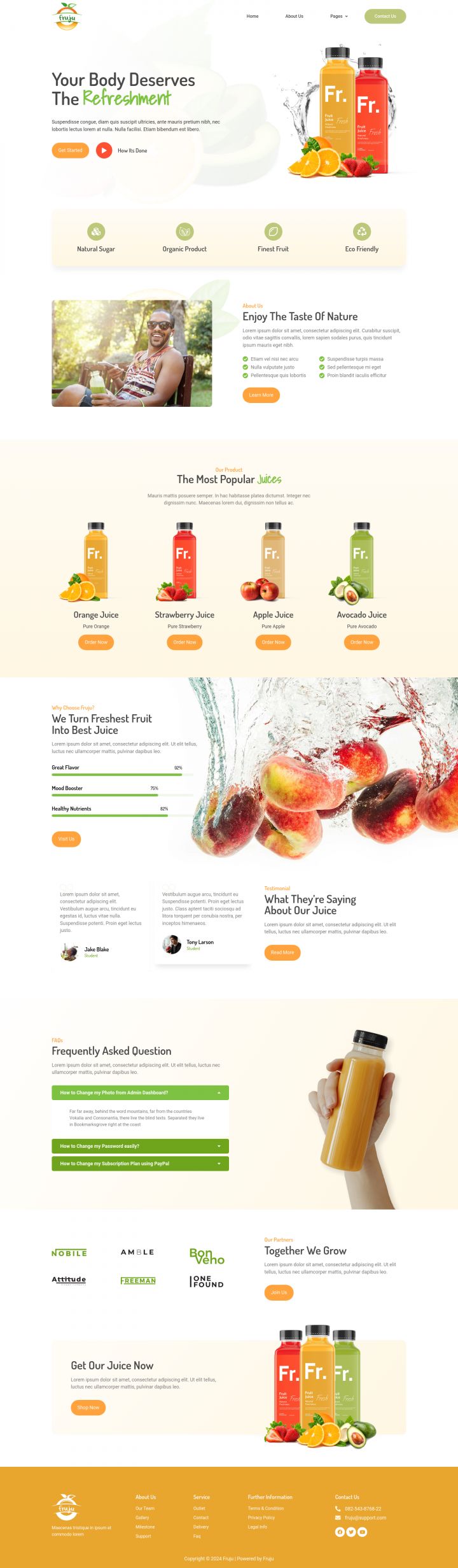 WordPress шаблон ThemeForest Fruju