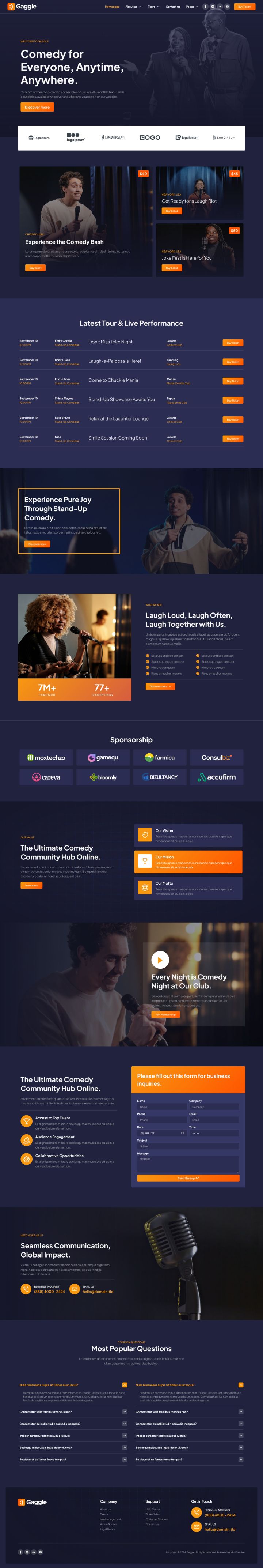 WordPress шаблон ThemeForest Gaggle