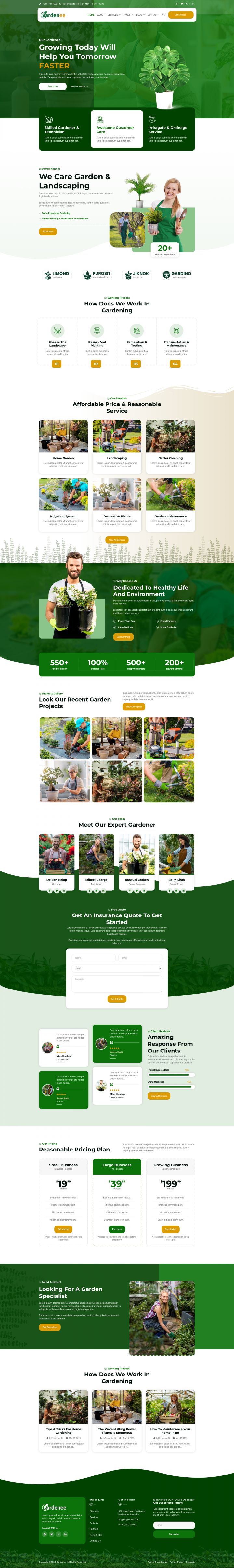 WordPress шаблон ThemeForest Gardenee