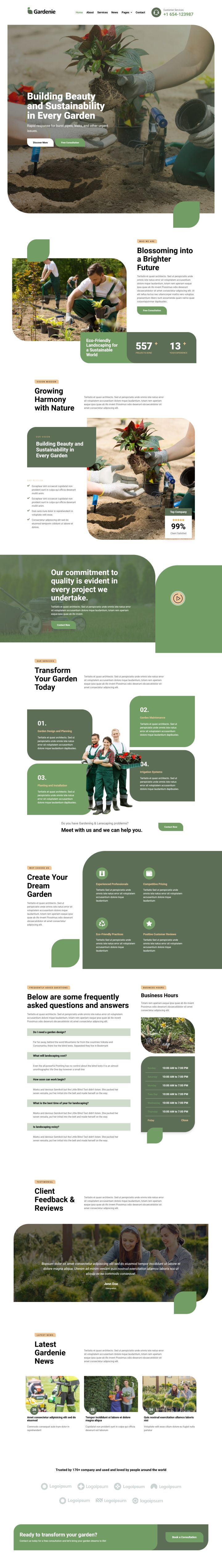 WordPress шаблон ThemeForest Gardenie