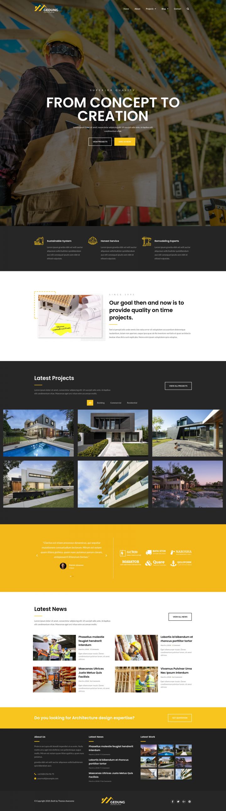 WordPress шаблон ThemeForest Gedung