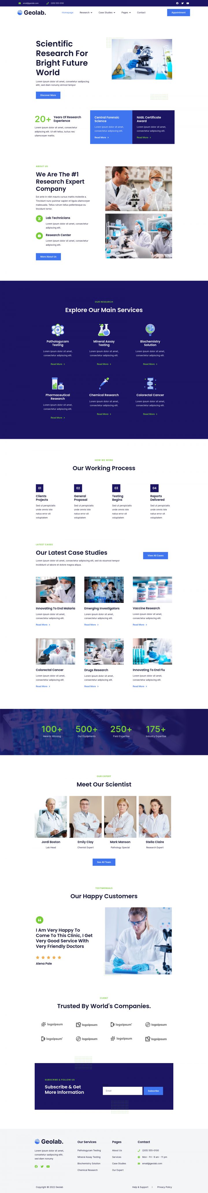 WordPress шаблон ThemeForest Geolab