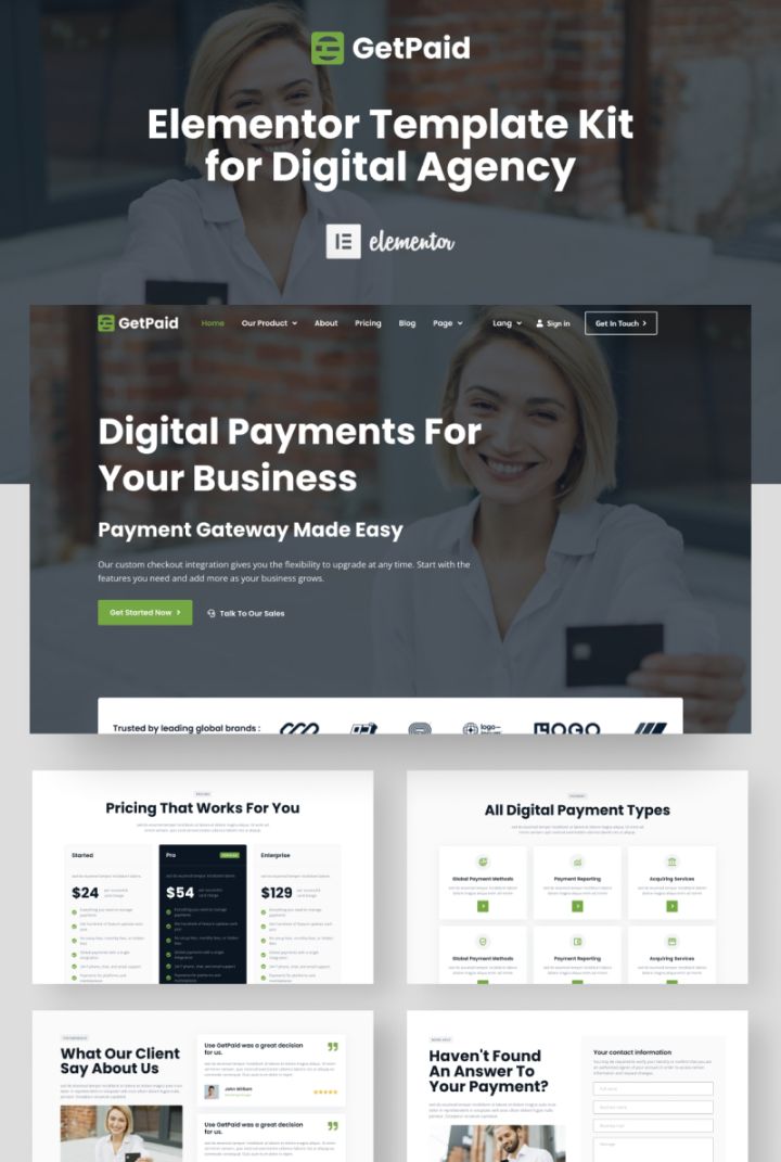 WordPress шаблон ThemeForest GetPaid