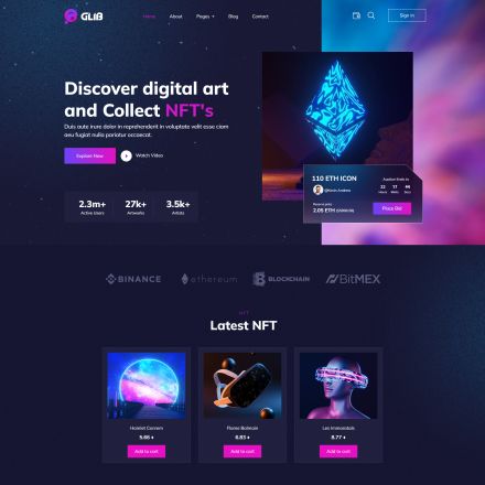 ThemeForest Glib